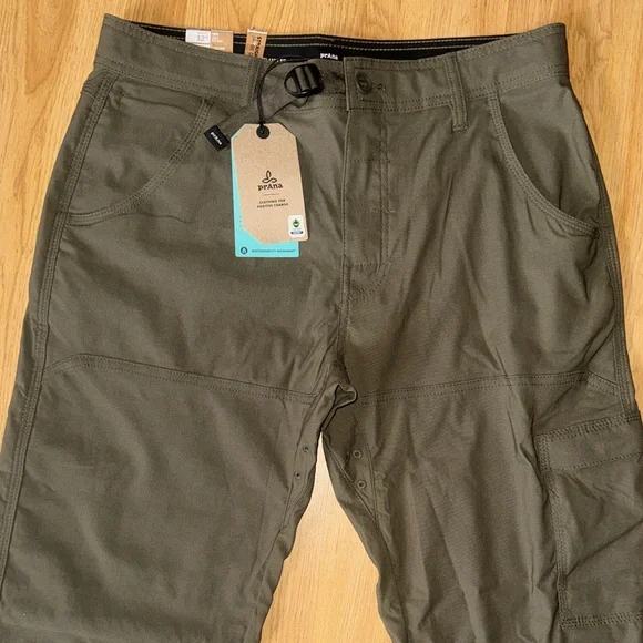 Prana Men's NWT 32 32X30 slate green Zion Pant II Cargo Pants - Picture 3 of 13